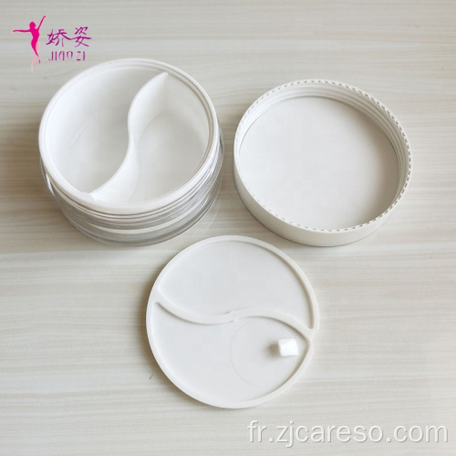 Pot de crème en plastique 50g + 50g pour masque crème pour les yeux